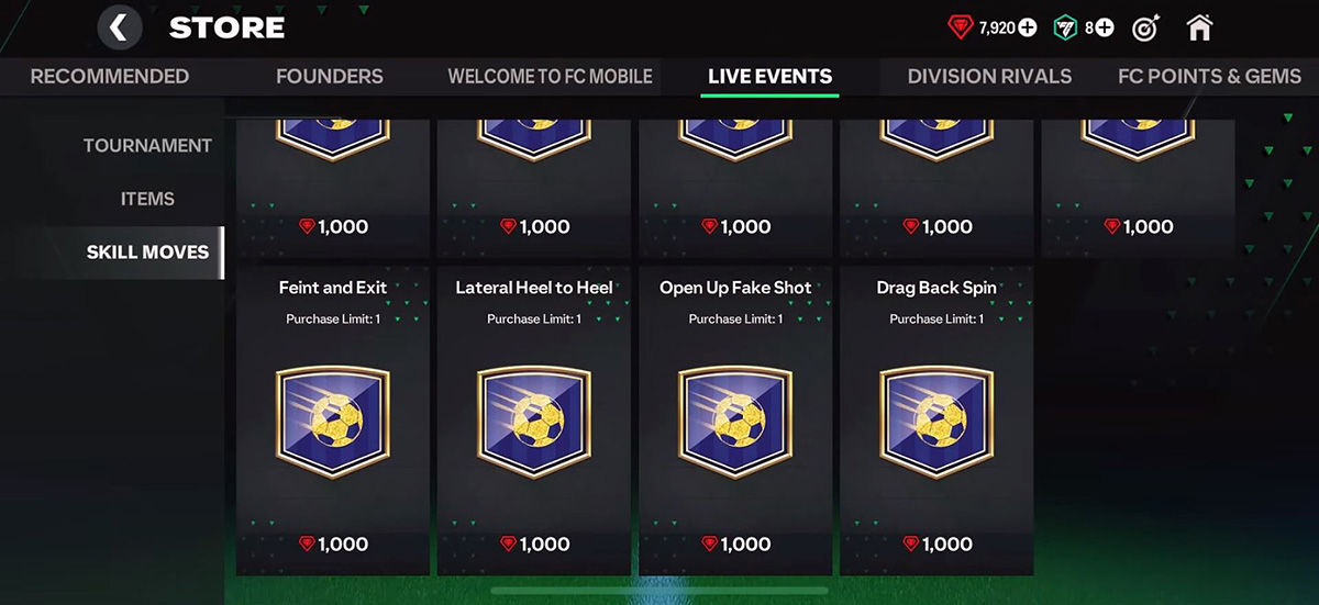 Use Player Packs And Skill Moves