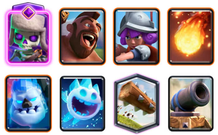Deck 4 2V2 Skeletons With Fast Cycle Mounts