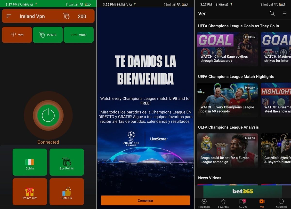 With This Amazing Trick You Can Watch Champions League For Free Using Livescore App.