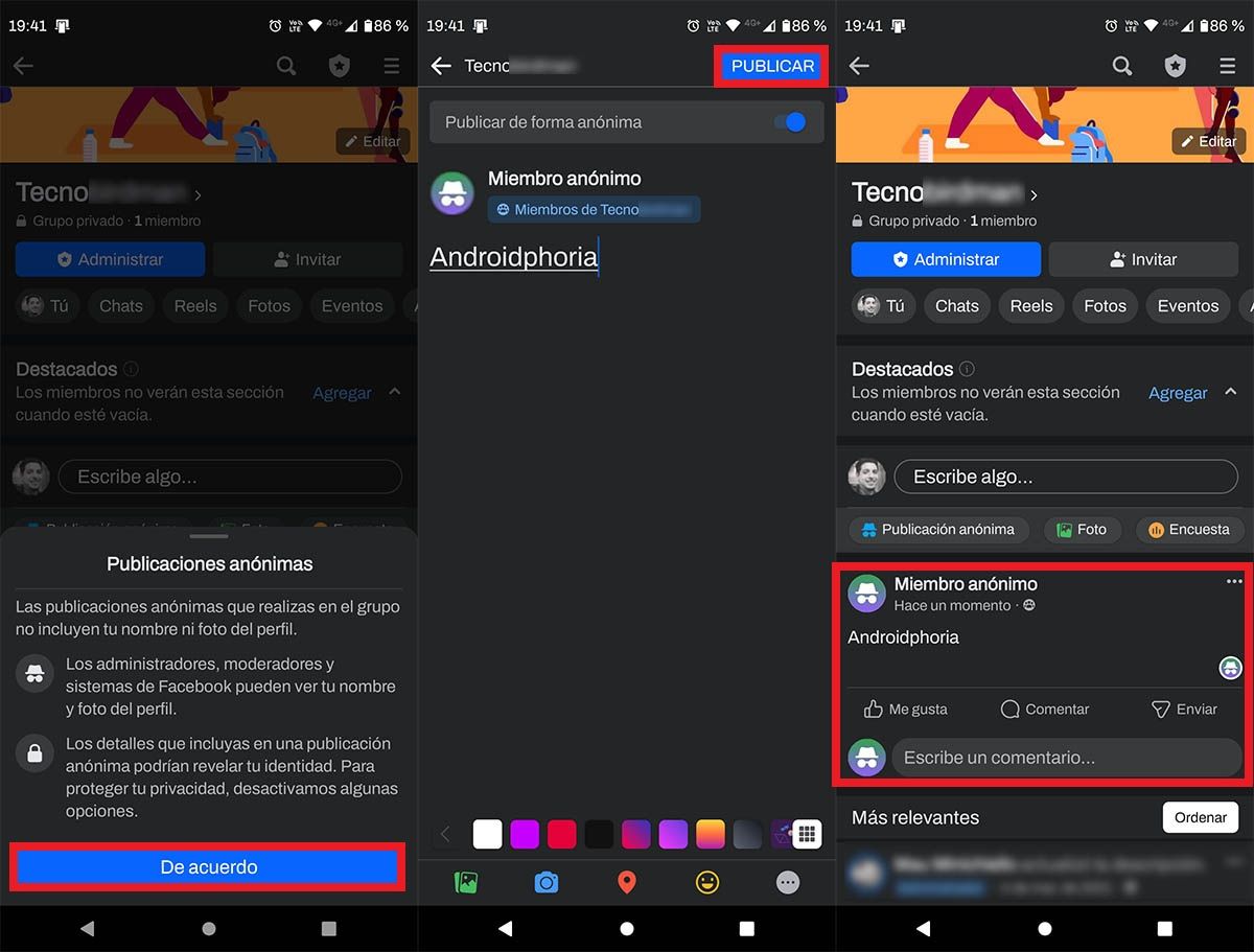 Post Anonymously On Facebook From Your Mobile
