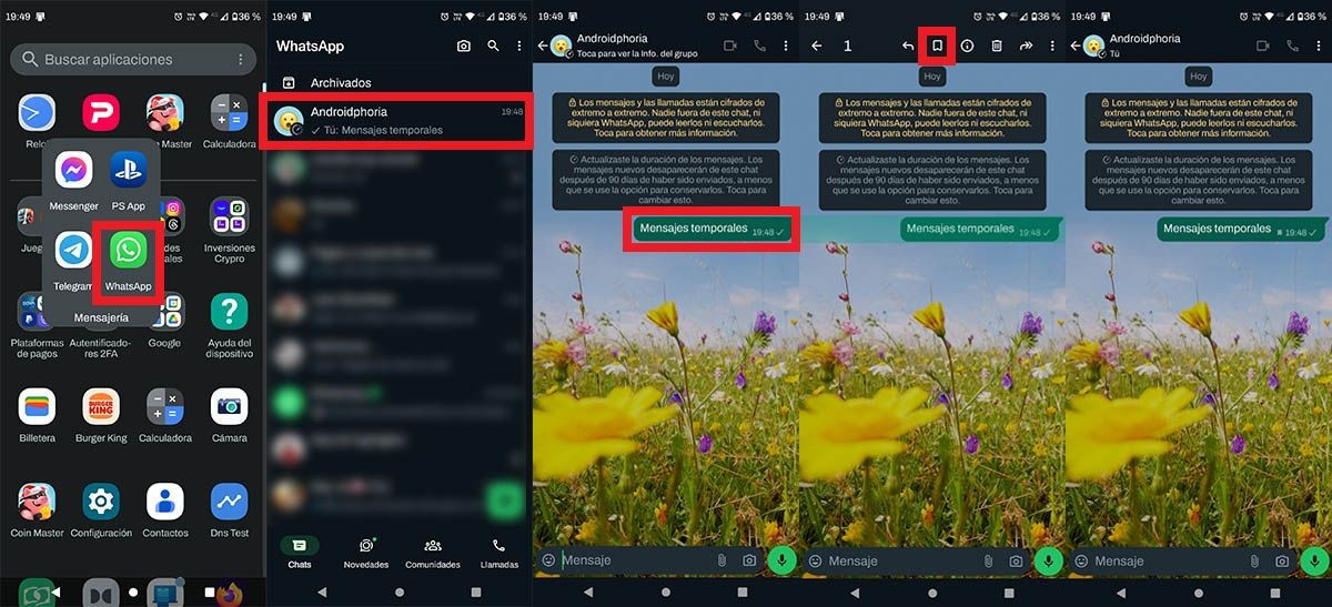 Save Temporary Whatsapp Messages