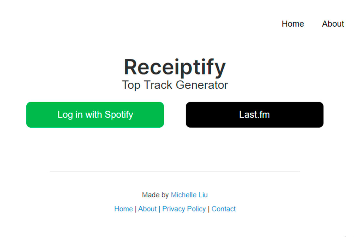 Receipt: Music Selections On Spotify