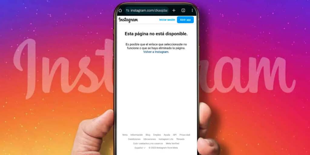 La Página No Está Disponible En Este Momento En Instagram Solución