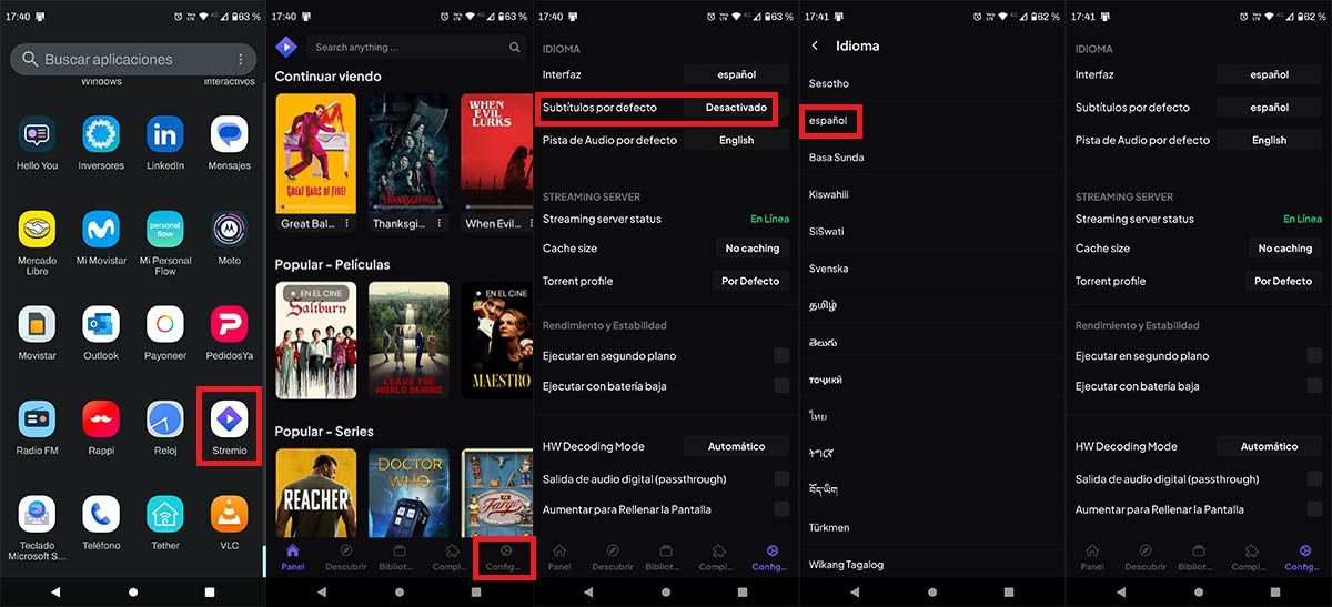 Poner Subtítulos En Español En Stremio Android