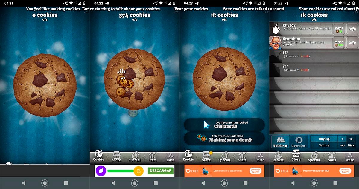 Cliqueur De Cookies Avec Android