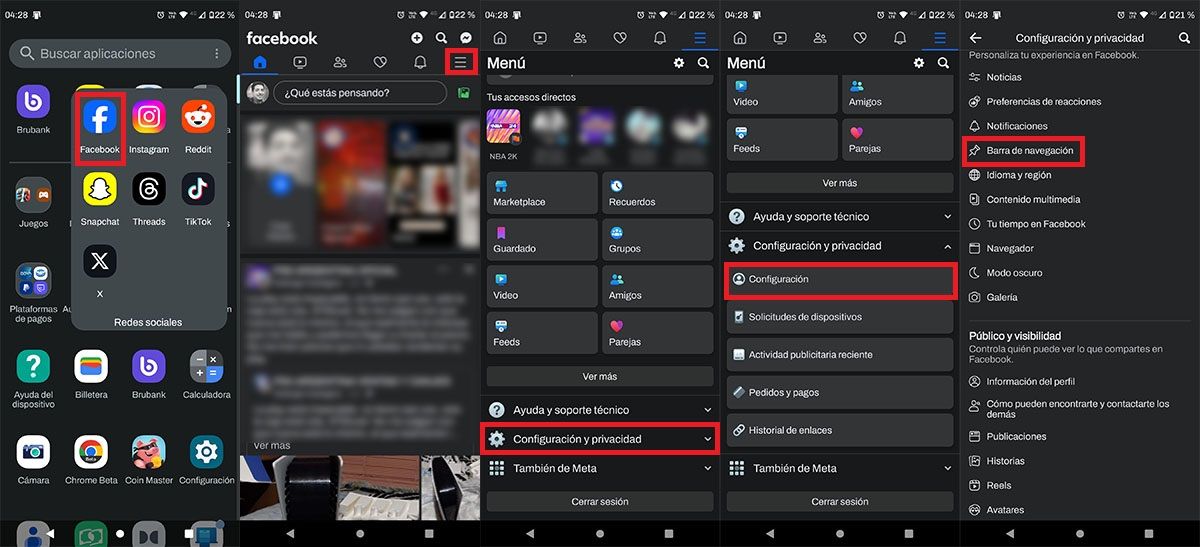 Entra En Las Opciones De Facebook Desde Tu Móvil