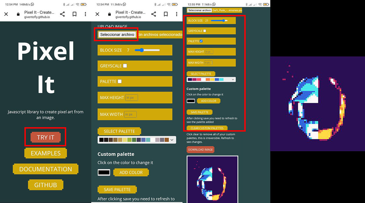 How To Convert An Image To 8-Bit Online And For Free Using Pixelit