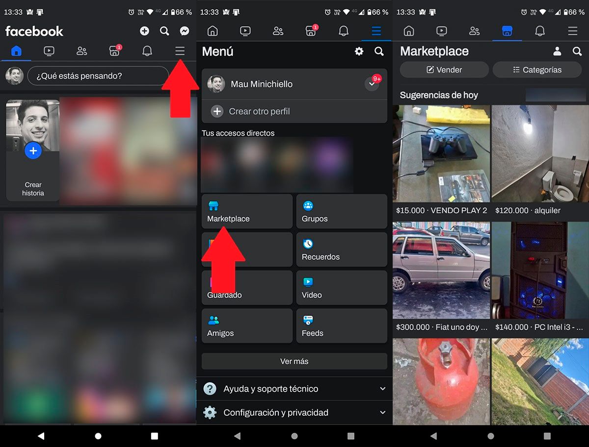 Log In To The Marketplace From The Facebook Shortcut