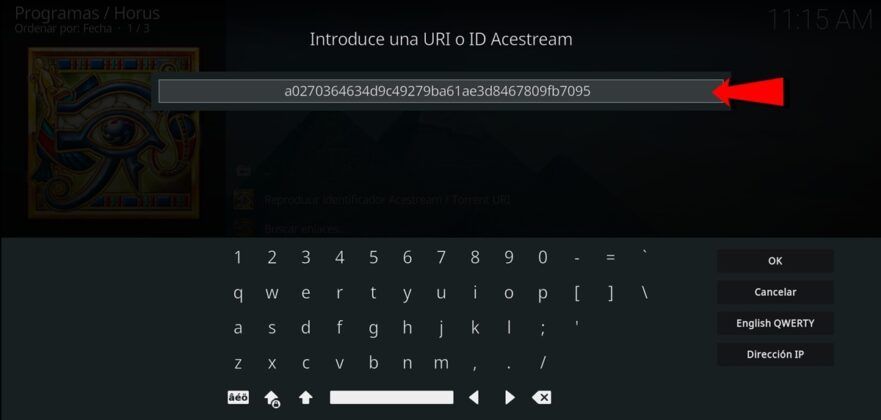 How To Configure Horus With Ace Stream Level 4