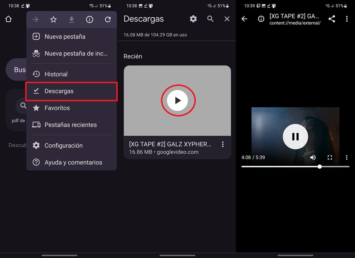 How To Open Downloaded Video In Chrome Tab From Android.