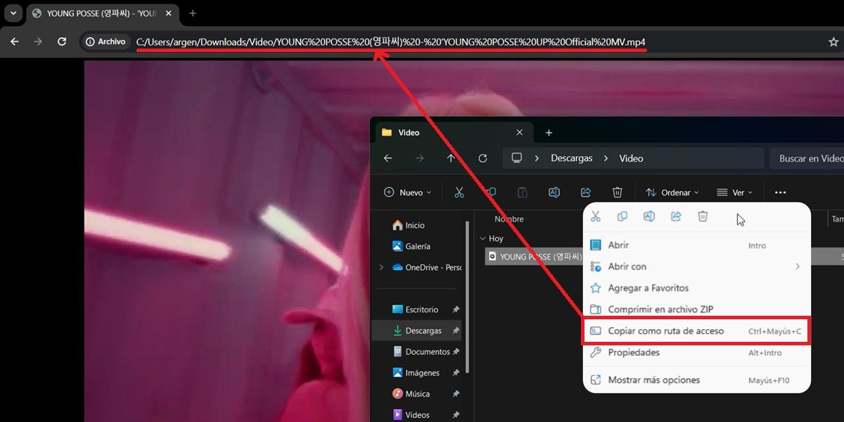Open The Video As A Copy Of The Google Chrome Tab