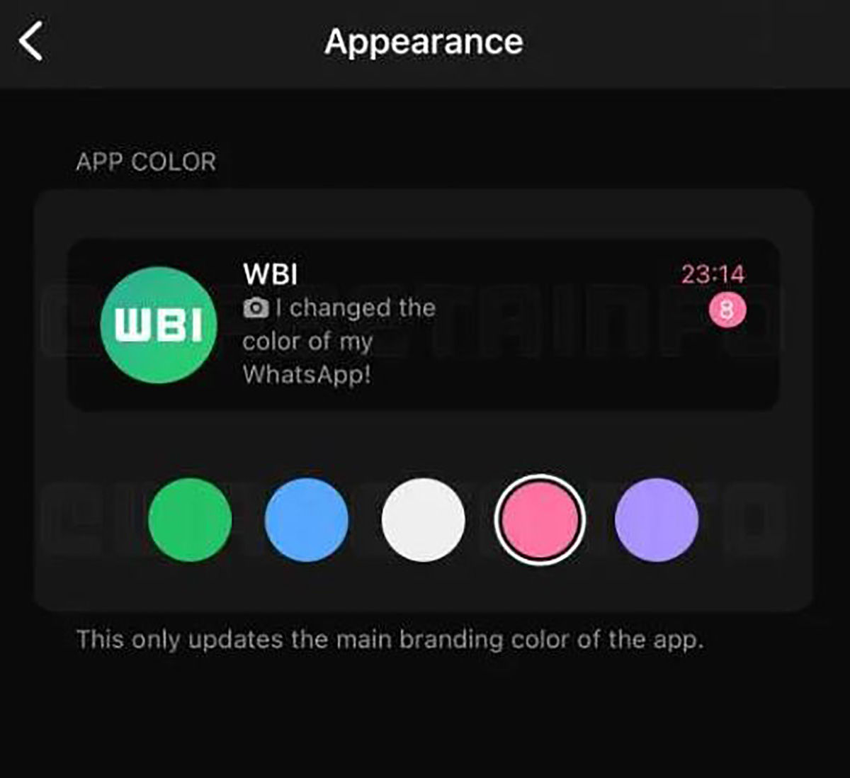 It Is Possible To Change The Color Of Whatsapp