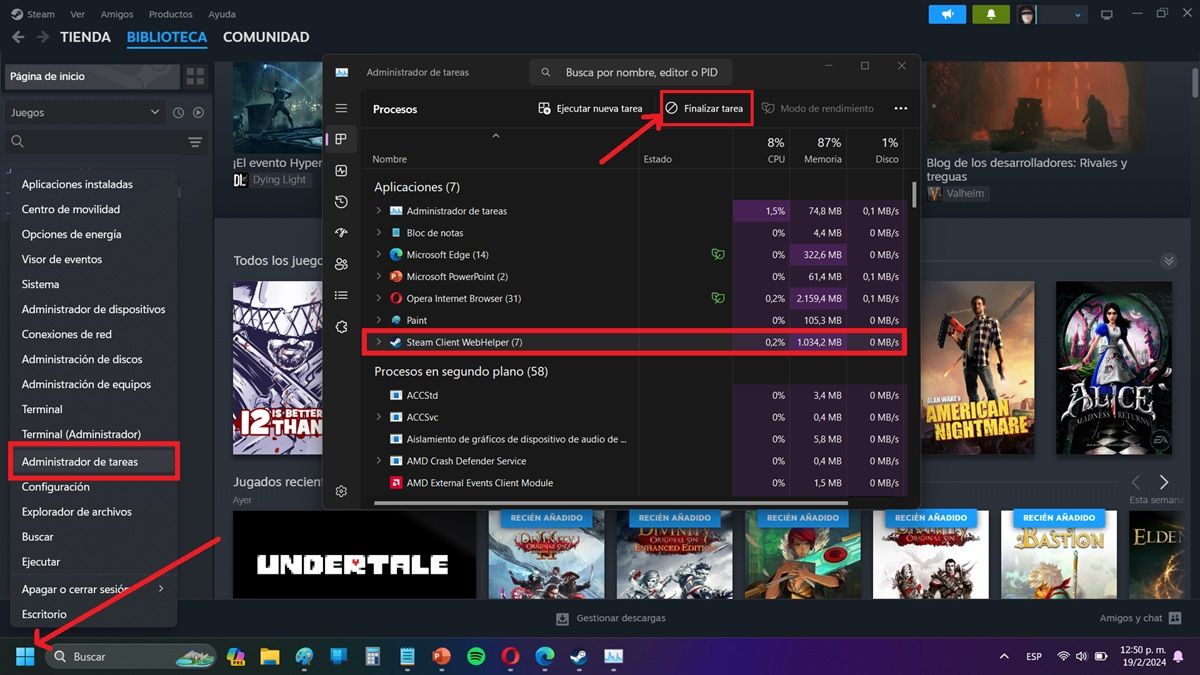 Force Stop Steam From Task Manager