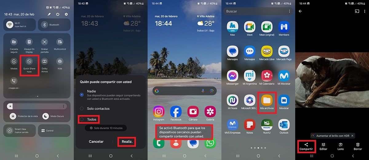 Send Files Via Quick Share On Samsung.