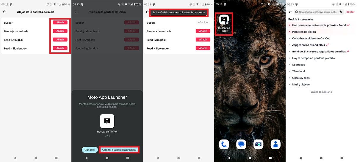 Add A Shortcut To Tiktok Features On Android