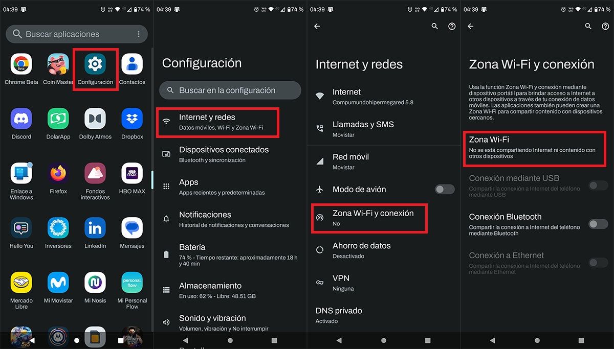 Activate The Wifi Zone On The Motorola Phone