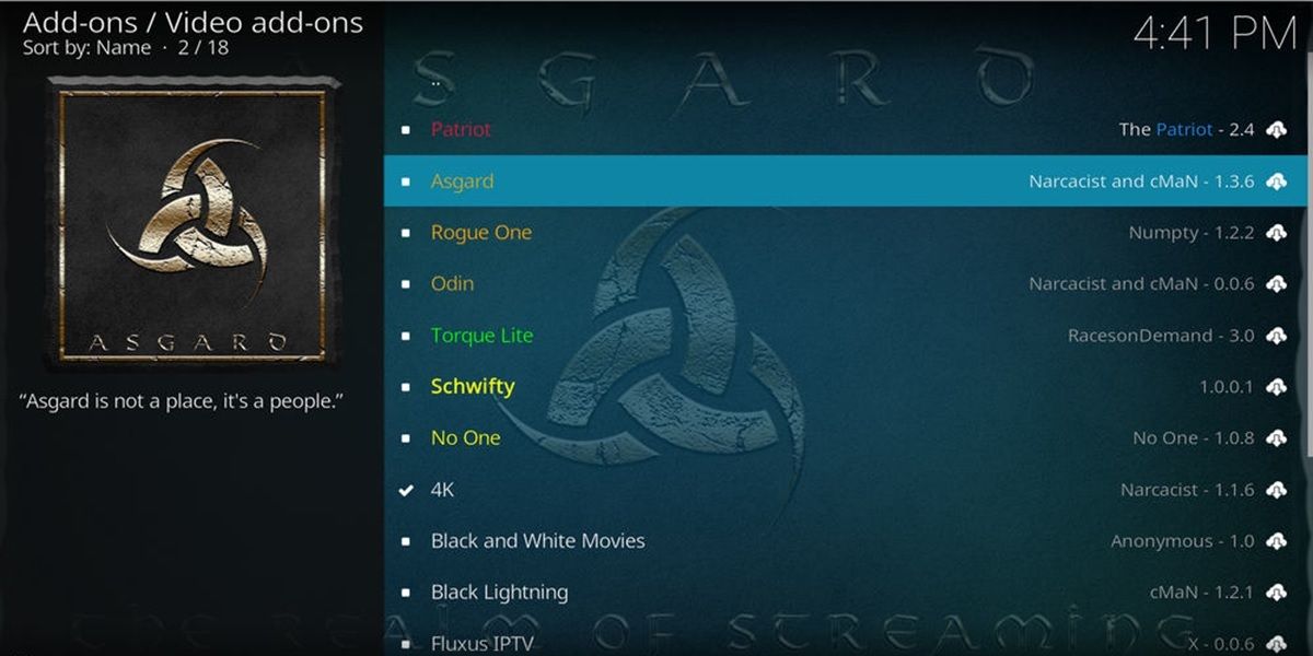 Asgard Kodi Addon To Watch Ufc Fights