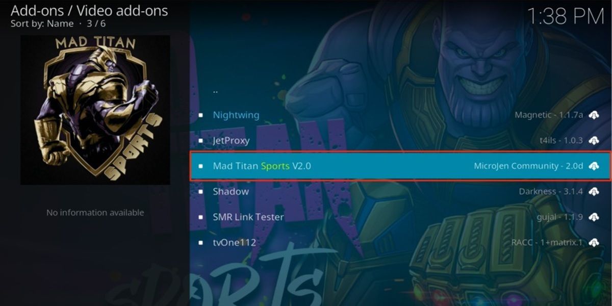 Mad Titan Sports Kodi Addon To Watch Ufc Fights
