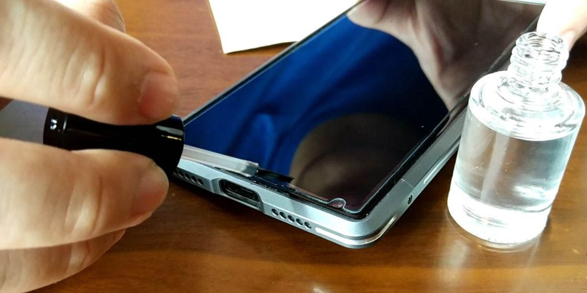 Liquid Adhesive Screen Protectors Can Damage The Phone And Void The Warranty.