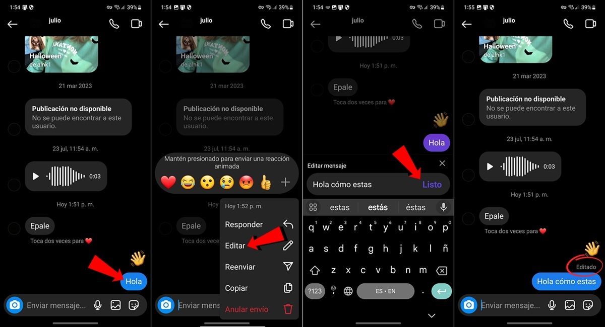 How To Edit Messages Sent On Instagram