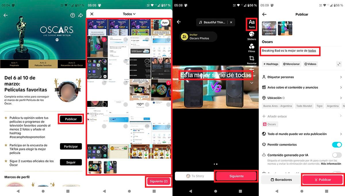 Publish Your Opinion About A Movie Or Series On Tiktok