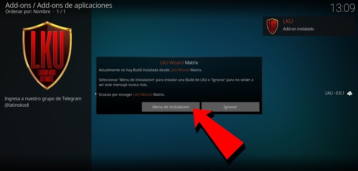 In The Window That Appears, Click On The Installation Menu