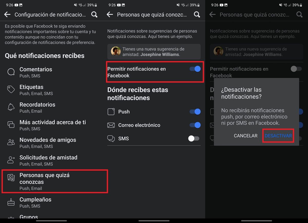 Cómo Desactivar La Propuesta De Amistad De Facebook En Android Paso 2