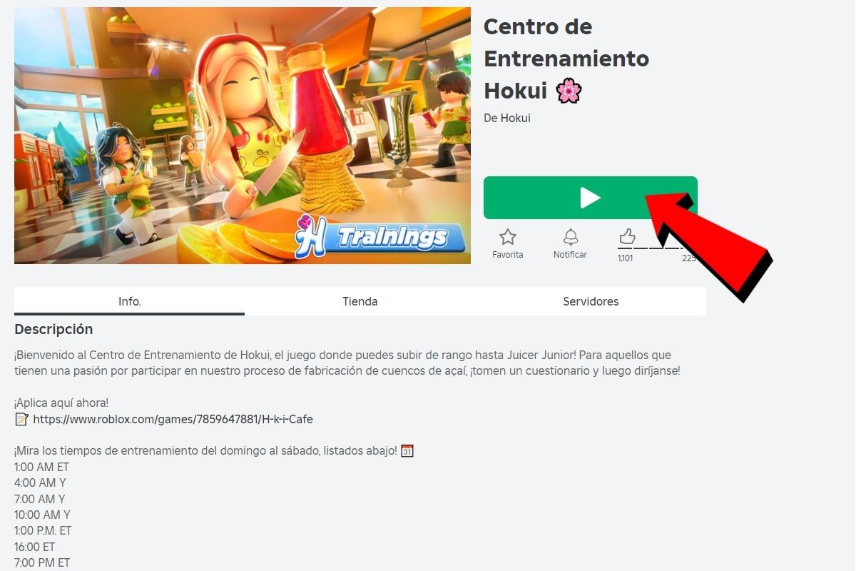 Entra En El Juego De Entrenamiento De Hokui