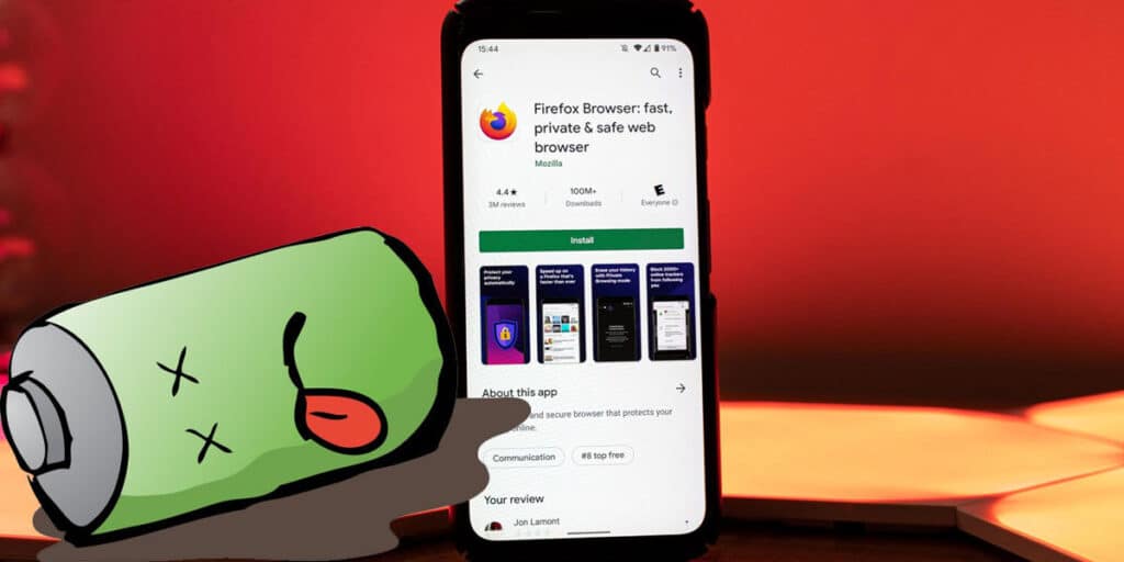 Firefox Sur Android Utilise Jusqu'À 3 Fois Plus De Batterie Que Chrome.