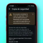 No Se Pudo Completar La Copia De Seguridad En Whatsapp